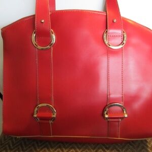 Ivanka Trump Reddish Faux Leather Satchel Handbag